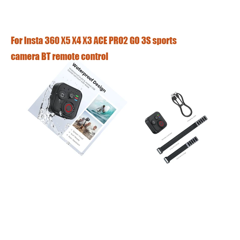 

For lnsta 360 X5 X4 X3 ACE PRO2 GO 3S sports camera BT remote control