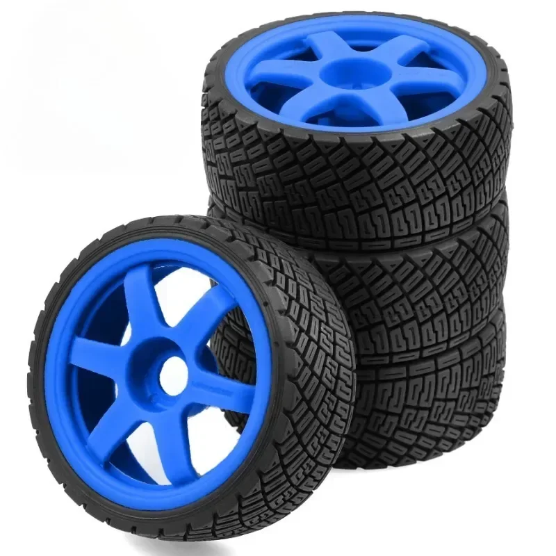 1/7 1/8 RC Car Tires & Rims Set for ARRMA TRX4 Redcat - 100mm OD 40mm Wide 17mm Hex Unbonded Wheels for WRC KM Citroen C3 WR8