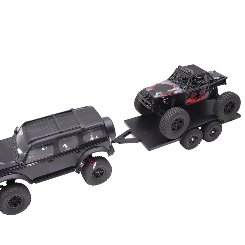 Eco-Friendly-RC Crawler Utility Trailer With Hitch For 1/18 RC Crawler Car TRX4M Upgrade Parts