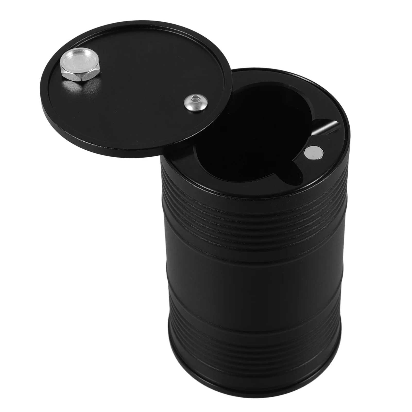 

Cigarette Soot Collector Ashtray Black Aluminum Alloy Portable for Cigarettes Cars Homes Hotels Restaurants Easy Clean Durable