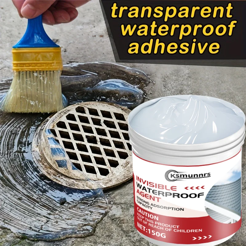 Super Invisible Transparent Waterproof Sealant, Nano Leak-Proof Coating, Crystal Clear Sealing Glue -Once solution the recur