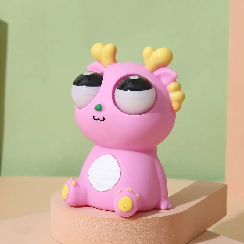 كبير العين التنين قرصة متعة بهيجة الإجهاد تخفيف لعبة الديناصور عيون مبهرة لعوب الإصدار اليد قرصة أداة صغيرة هدية صغيرة