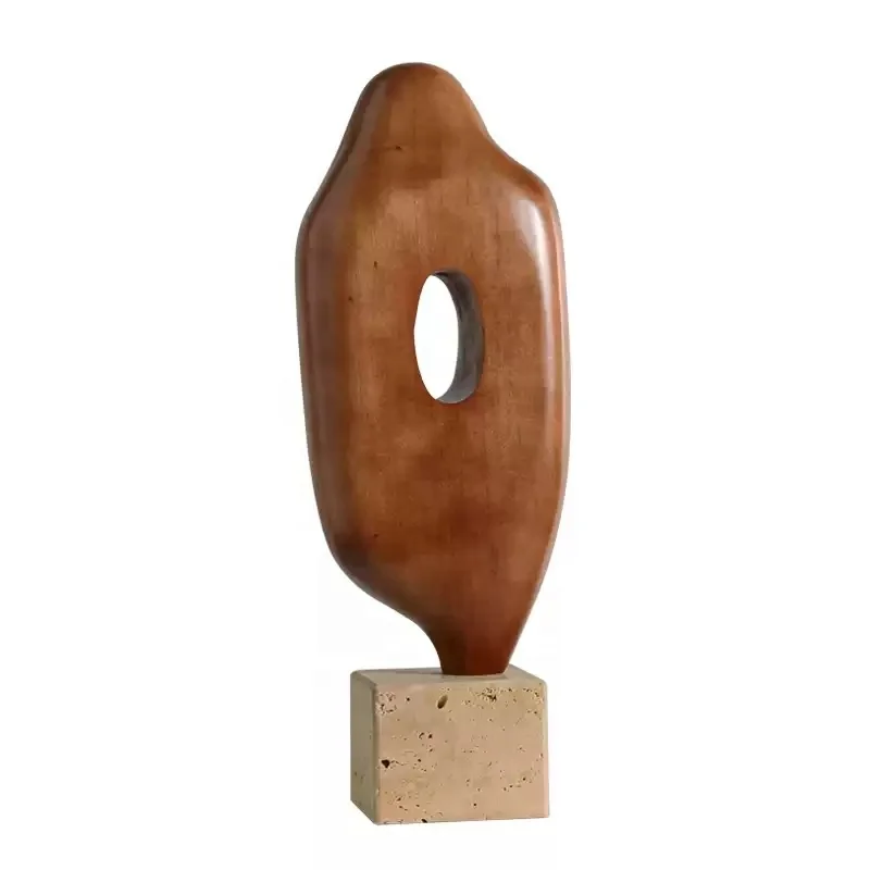

Abstract wooden fish sculpture art home displays unique handmade decorations