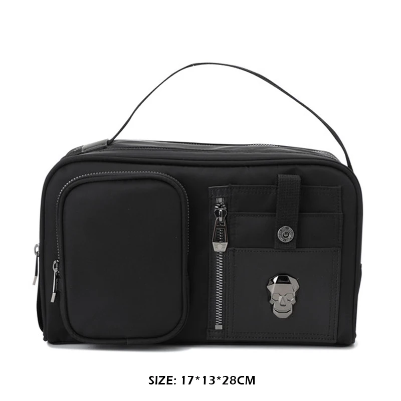 AMAZINGCRE Golf Handbag Black Nylon High Quality Golf Pouch