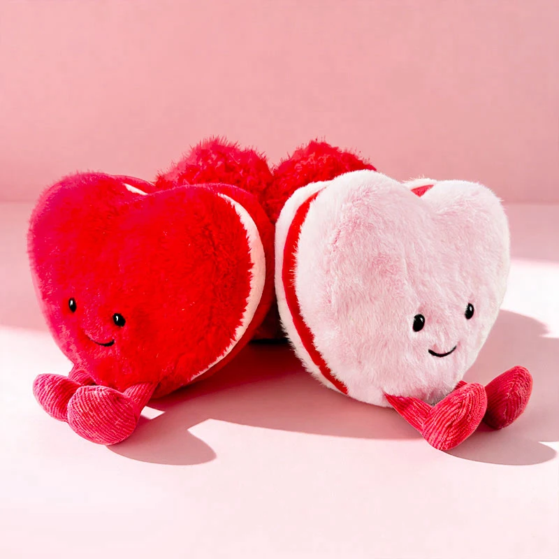 2026 Heart-shaped Plush Toy Dolls for Gifts Couples Valentine's Day Romantic Birthday Presents Love Plush Figures