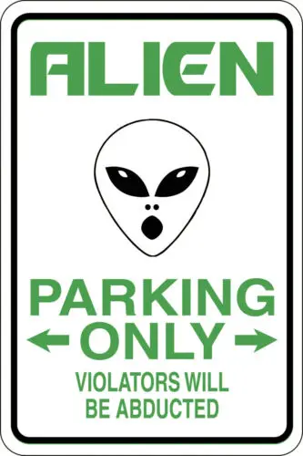 

Знак Alien Parking Only, металлический забавный мужской пещерный домашний декор, жестяная вывеска M84