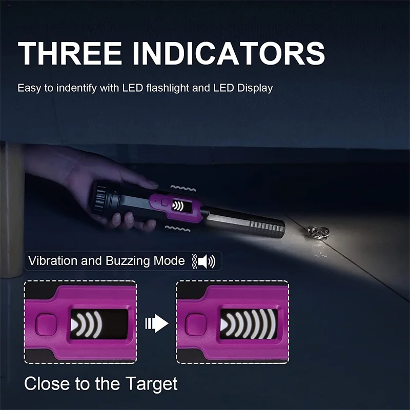 2023 New Upgrade Locator and Waterproof Handheld Professional Locating Pinpoint Rod Metal Detector Gold Finder