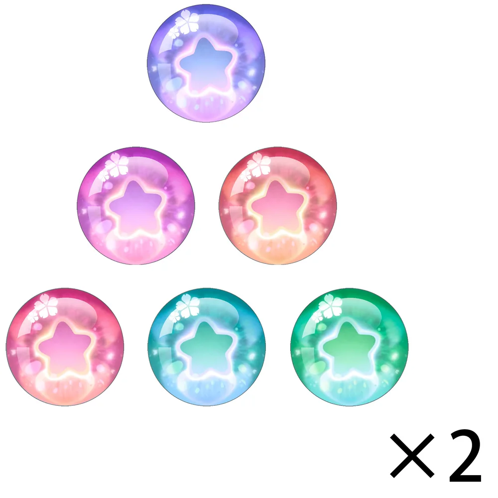 Shining Stars Blythe Doll Eyes 12Pcs/set Dome Glass 10mm-40MM Doll Eyes DIY Crafts Eyeballs For Animal Eyes Accessories