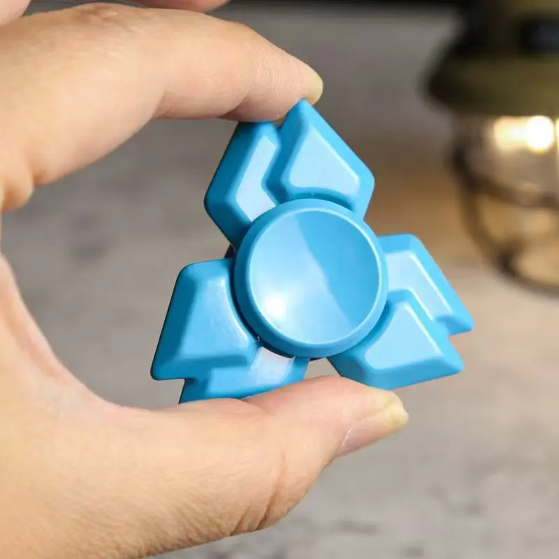 الفولاذ المقاوم للصدأ تململ سبينر لعبة أنيقة EDC تململ سبينر ADHD لعبة لتخفيف الضغط مكتب تململ لعبة اليد سبينر الكبار هدية #3
