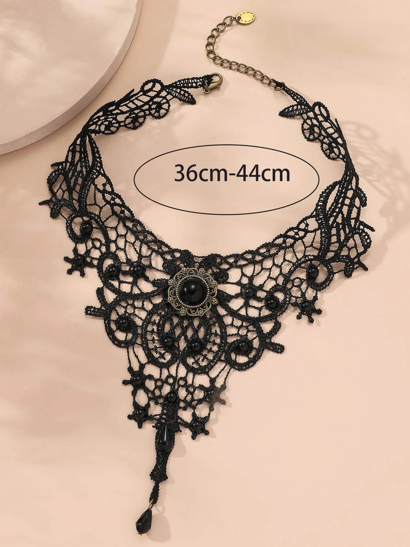 Lace Ladies Necklace Women\'s New Simple Exaggerated Black Clavicle Chain Collar Jewelry