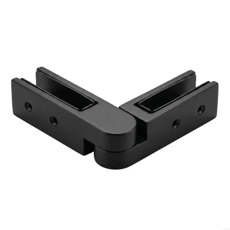 Glass Spigots Clamp Replacement Deck Glass Clamp for 8 to 13.5mm Glass, Black 316 Steel Adjustable Fitting with 90 to 270