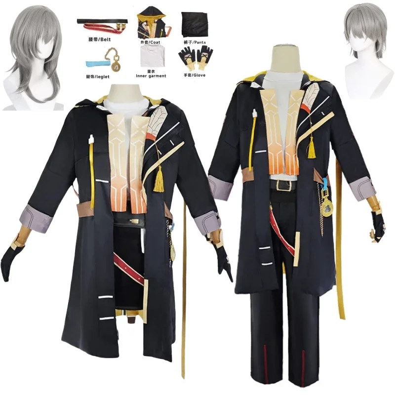 Female Jean blazer cosplay male dropblazer cosplay costume suit fancy dress big size trench blazer comic outfit