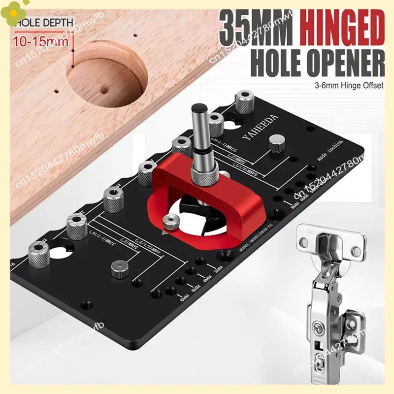 

LDHL 35-мм приспособление для скрытых петель, направляющая для сверления полки, локатор для установки петель шкафа, деревообрабатывающий дырокол для петель