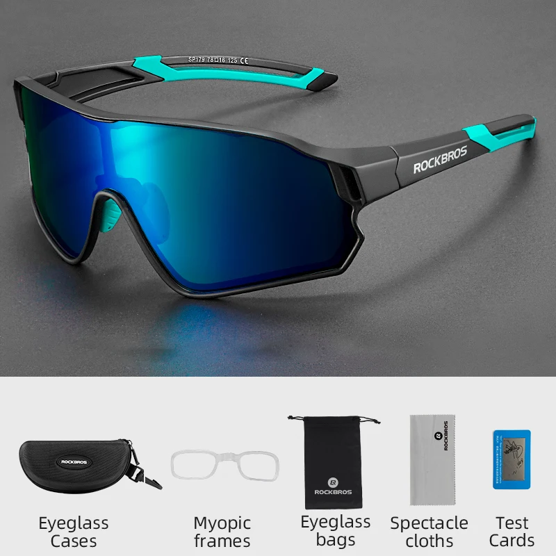 ROCKBROS Polarized Cycling Sunglasses Large Frame 8