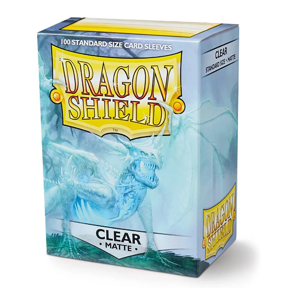 66x91mm Dragon Shield 100 PCS/BOX Transparent  High Quality Cards Sleeves Board Games Cards Playing TCG Sleeves Protector