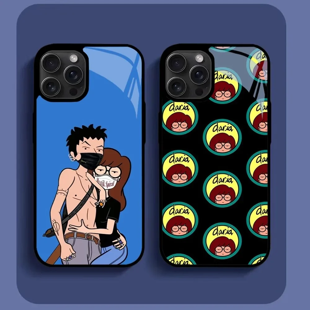 Anime D-Daria Phone Case For IPhone16 15 14 13 12 11 Pro Xs Max Mini XR X 7 8 Plus Luxury Mirror Hard Funda