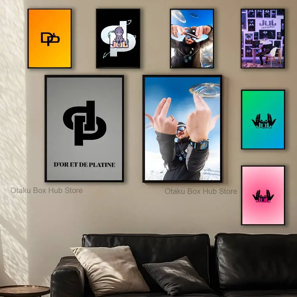

Rapper J-JUL Club Bar Paper Vintage Poster Wall Art Painting Bedroom Study Stickers