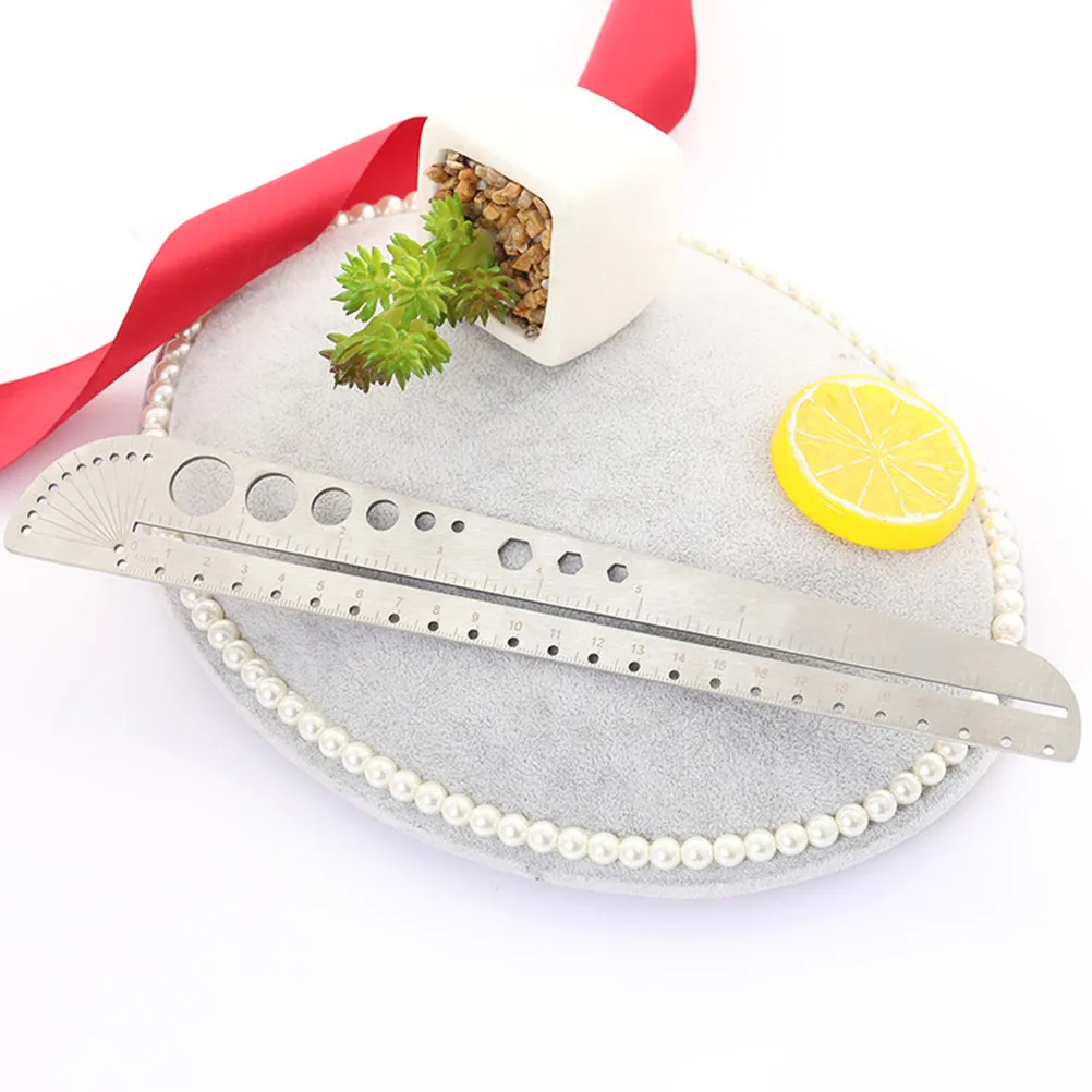 26.3cm Professional Stainless Steel Multifunctional Ruler Scale Compass Protractor Hexagon Tool Wear Resistant Eco Friendly
