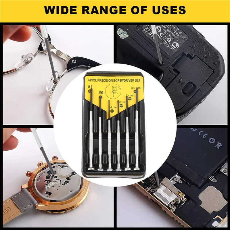 GIGI Kit di riparazione per occhiali Kit di riparazione per occhiali da sole con naselli Viti Cacciavite Pinzette per orologio Orologio Riparazione di occhiali