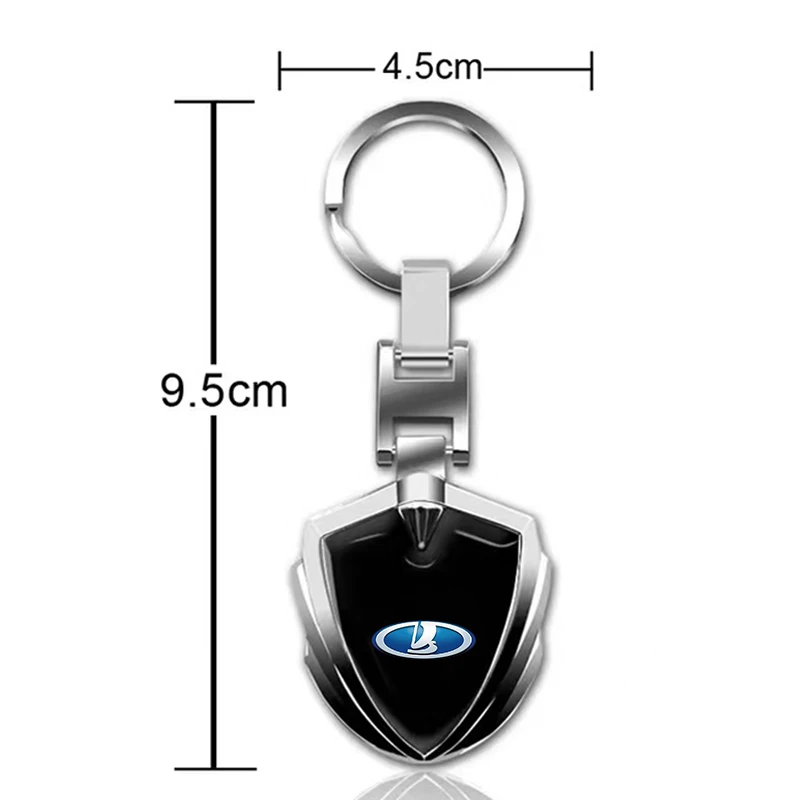 3D Metal Car Logo Key Rings Keyring Keychain For Lada Samara Vaz 2110 2109 2112 2114 Largus Priora Xray Kalina Car Accessories