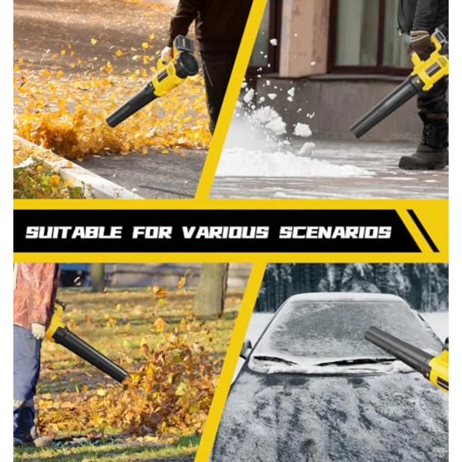 เครื่องเป่าลมไร้สาย เหมาะสำหรับเครื่องเป่าลมไฟฟ้าแบบมือถือ 650 CFM พร้อมมอเตอร์ไร้แปรงถ่าน อุปกรณ์ป้องกันในตัว ปรับความเร็วได้