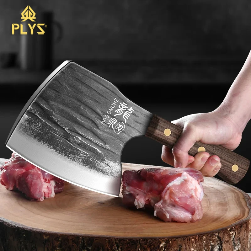 

PLYS butcher commercial pig killing knife utensils, chopping bone knife household heavy duty axe kan chop big bone knife