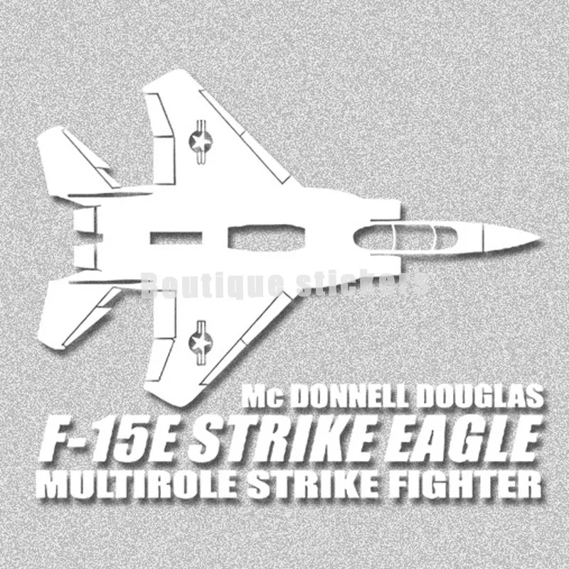 Creative Die-cut Decals F-15 Fighter Eagle F15 EaglePVC Waterproof Vinyl Sticker for Motorcycle Car Helmet Racing Scooter