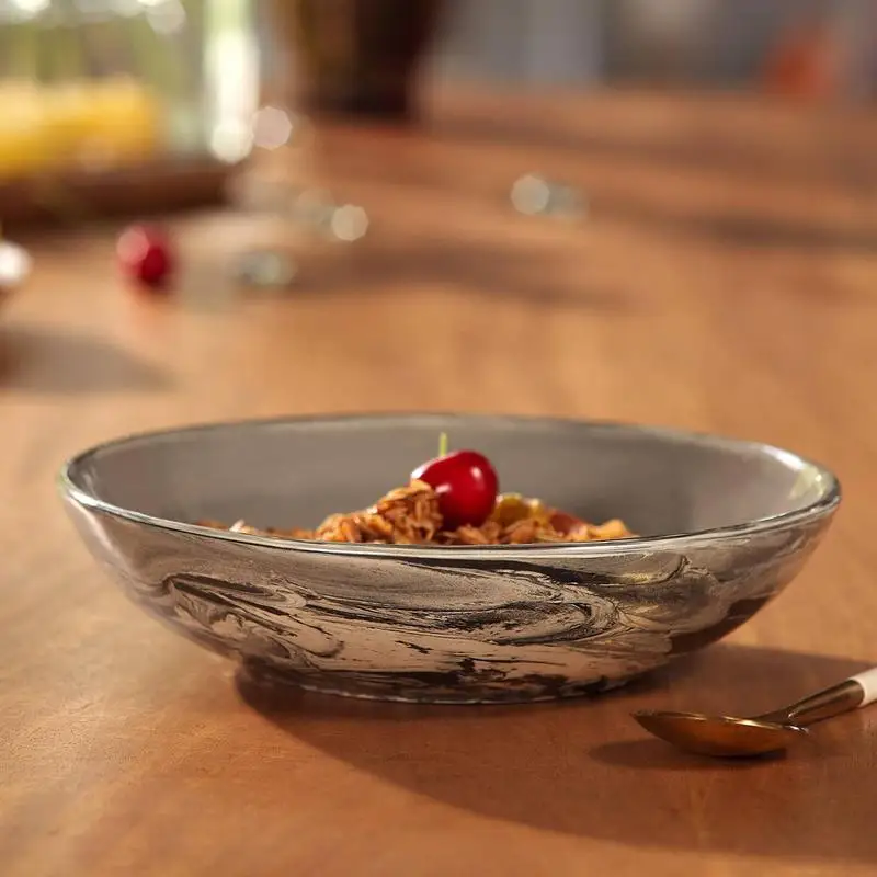 

Ceramic Serving Pasta Bowl, 13.5 oz, Black, Elegant Design, Perfect for Serving Pasta, Salads, and More, Ideal for Parties or