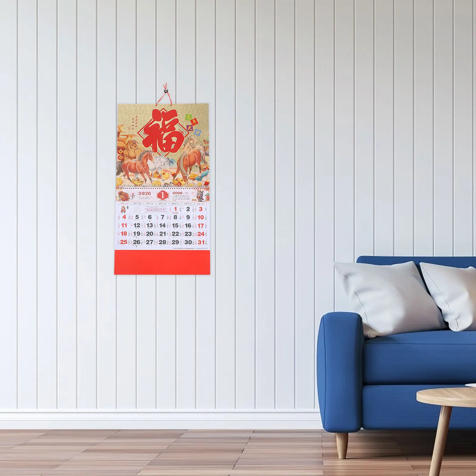 

Calendar Hanging Annual Wall Calendars Chinese Tearable Aesthetic Desk Office Lunar Date
