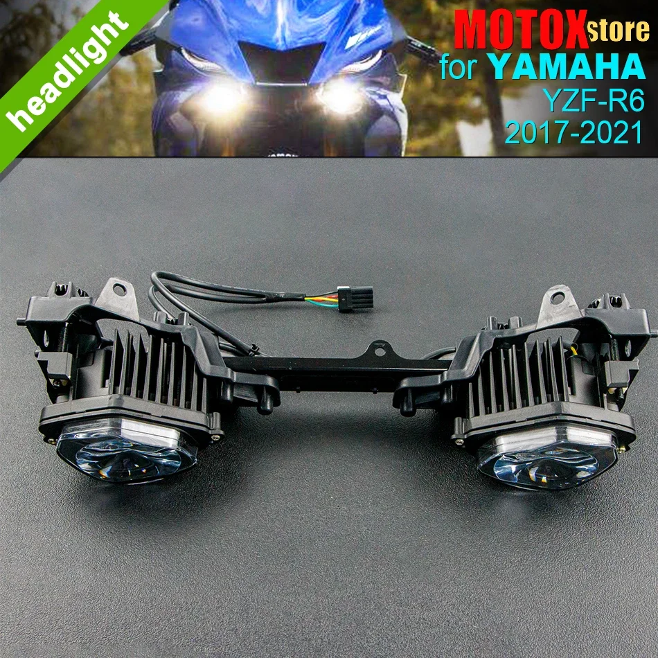 for YAMAHA YZF R6 YZF-R6 2017 - 2021 Motorcycle HeadLight Assembly Headlamp Forza Head LED Light 2018 2019 2020