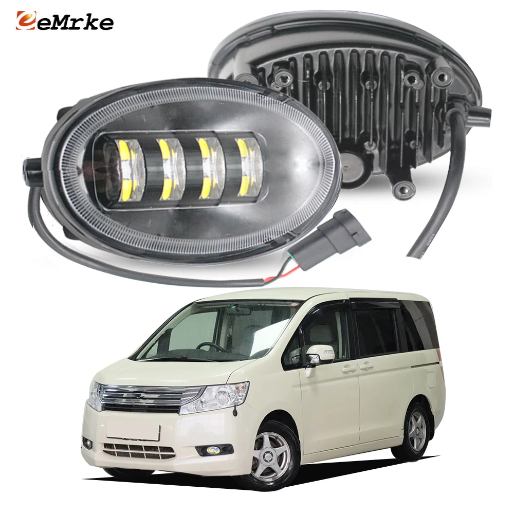 

Upgrade 40W Led Fog Light Lamp Lens DRL White + Yellow Dual Color H11 Driving for Honda StepWGN RK1 Step WGN 2009 2010 2011 2012