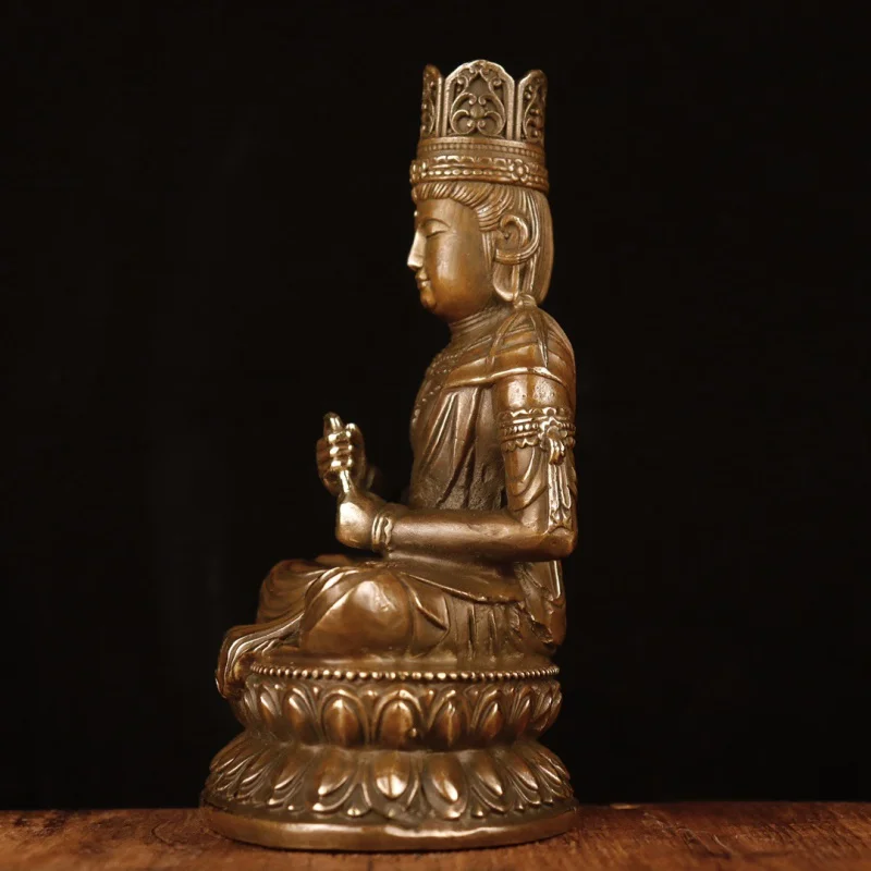 Antique Character Buddha Statue Mahāvairocana Home Decorative Creative Gifts & Crafts Copper Ornaments Wholesale