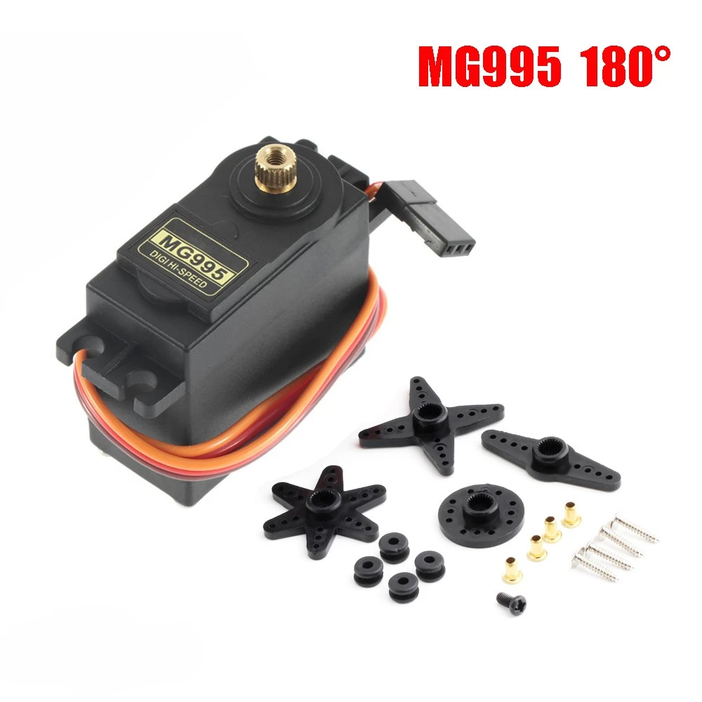 1/4 Stuks Mg995 Mg996r Micro Servo Digitaal Alle Metalen Versnelling 180 ° 360 ° Voor Rc Smart Auto Model Helikopter Boot Vliegtuig Spelen Speelgoed Robot