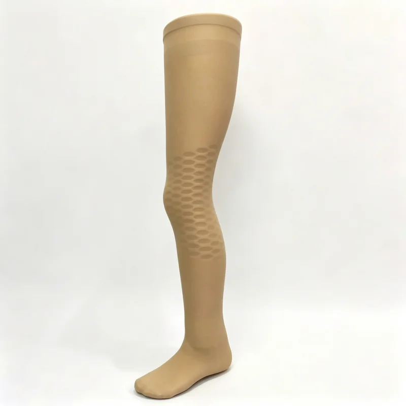 Ergonomic Prosthetic Stump Thigh Sleeve Waterproof EVA Padding Flexible Hollow Knee Joint Cosmetic Skin Cover