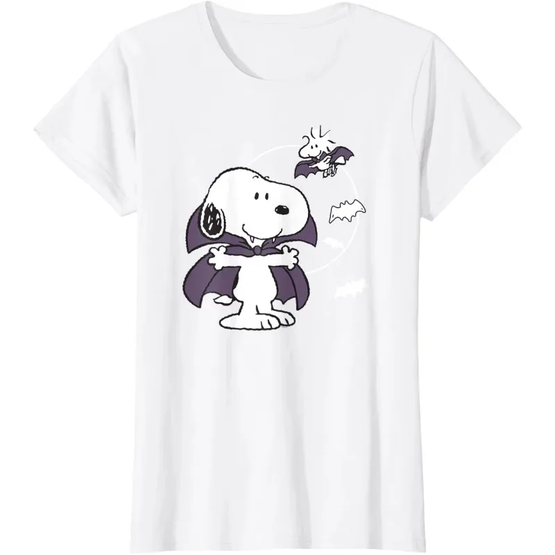 

Хэллоуин вампир с рисунком снупи 3D принт дышащая быстросохнущая свободная удобная повседневная повседневная футболка с круглым вырезом и коротким рукавом