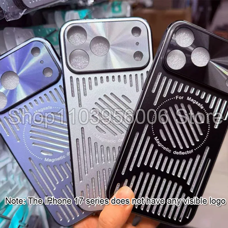 Better Heat Dissipation Aluminum Metal Phone Case For iPhone 17 16 15 14 13 12 Pro Max Back Cover