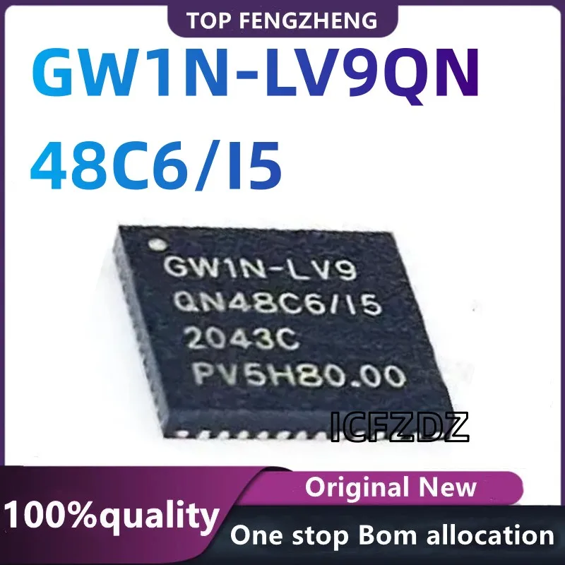 100%New original  GW1N-LV9 QN48C6/I5 GW1N-LV9QN48C6/I5 QFN48 Microcontroller chip