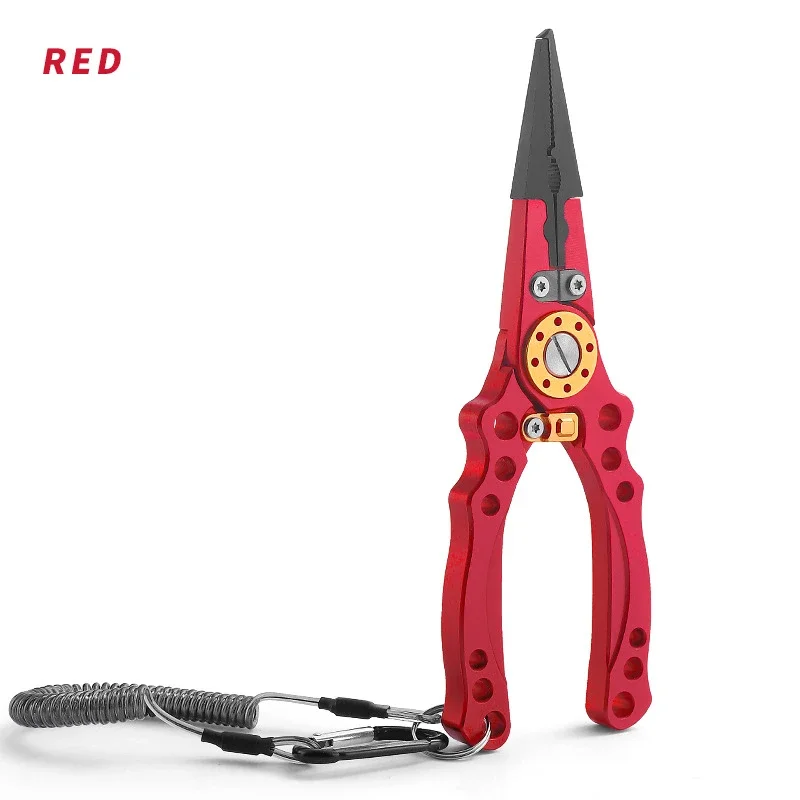 Fishing Pliers Long-mouth Tungsten Steel Fishing Line Shears Inducing Erbium Open-loop Hook-off Multifunctional Tool