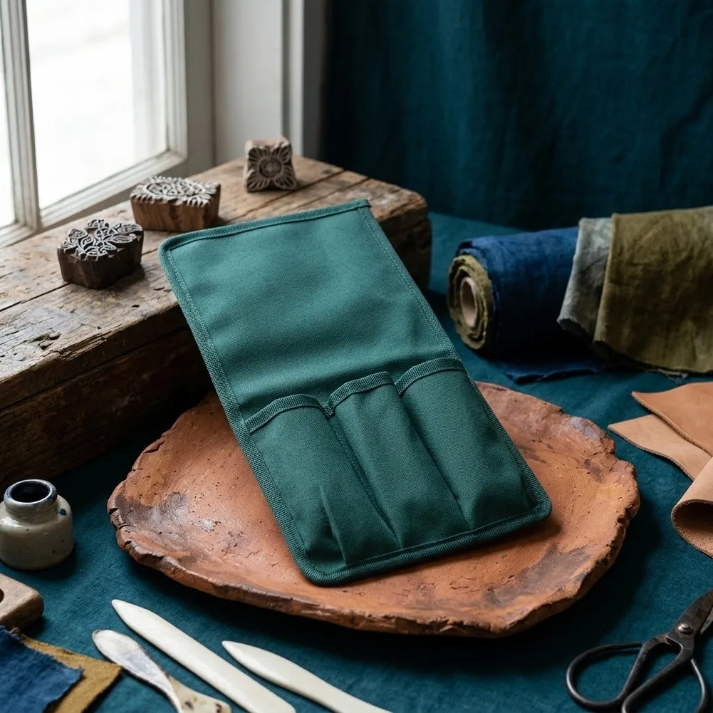 Garden Kneeler Side Organizer Bag Fits Most Kneeling Stools Waterproof Storage Pouch Made of 600D Oxford Fabric