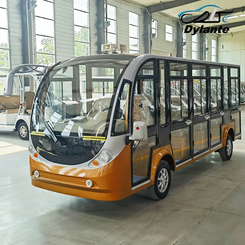 

Brand New 8 11 14 Seater Electric Sightseeing City Bus With Optional Rain Curtain For Sun Protection Electric Closed Tourist Bus