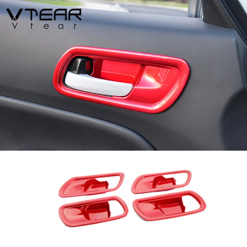 

Vtear Car Inner Door Bowl Cover Chrome Handle Frame Sticker Interior Details Accessories For Honda Fit GR9 Jazz Crosstar 2021