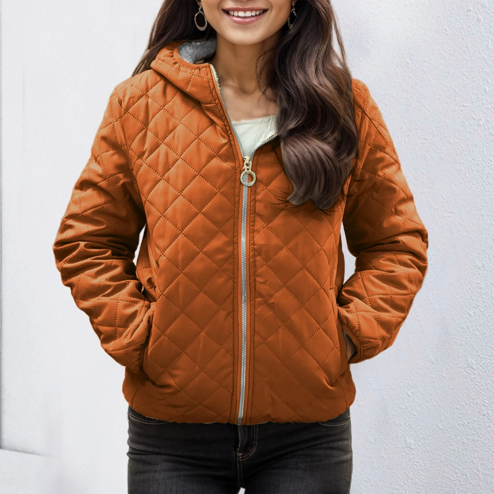 Korean Fashion Winter Ladies Jacket Coats Quilted Coat Long Sleeve Solid Color New 2023 Jacket Loose Elegance Casual Comfort