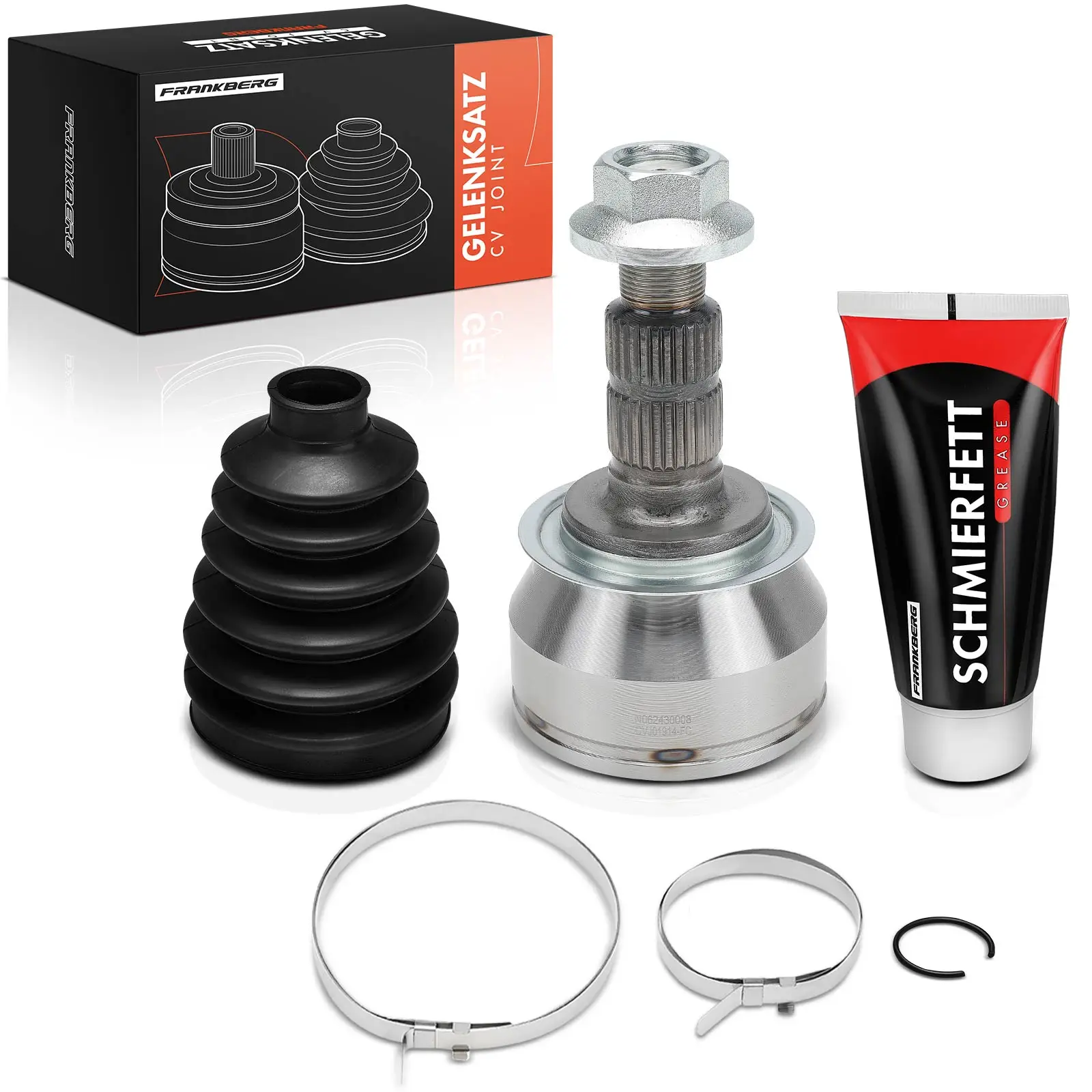 Frankberg 1x Antriebswelle Gelenksatz Vorderachse für Chevrolet Cruze J300 J305 J308 Orlando J309 808066 13318008 12-001914