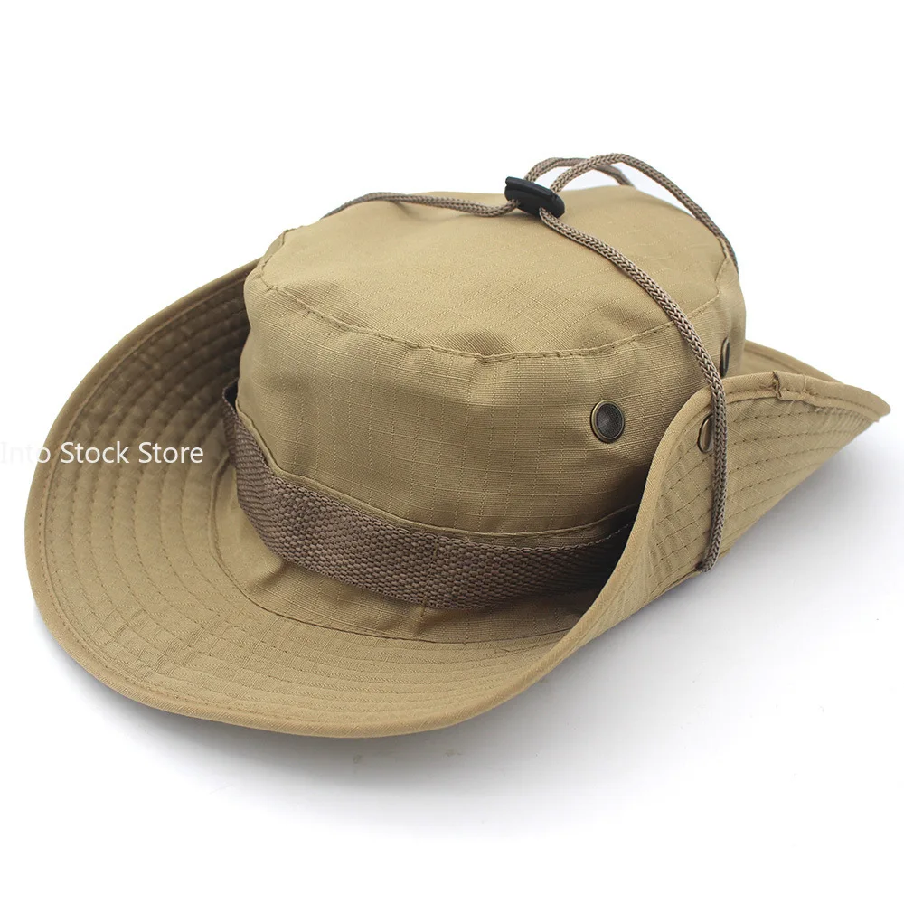 New Bucket Hats Outdoor Jungle Camouflage Bob Camo Bonnie Hat Fishing Camping Barbecue Cotton Mountain Climbing Hat