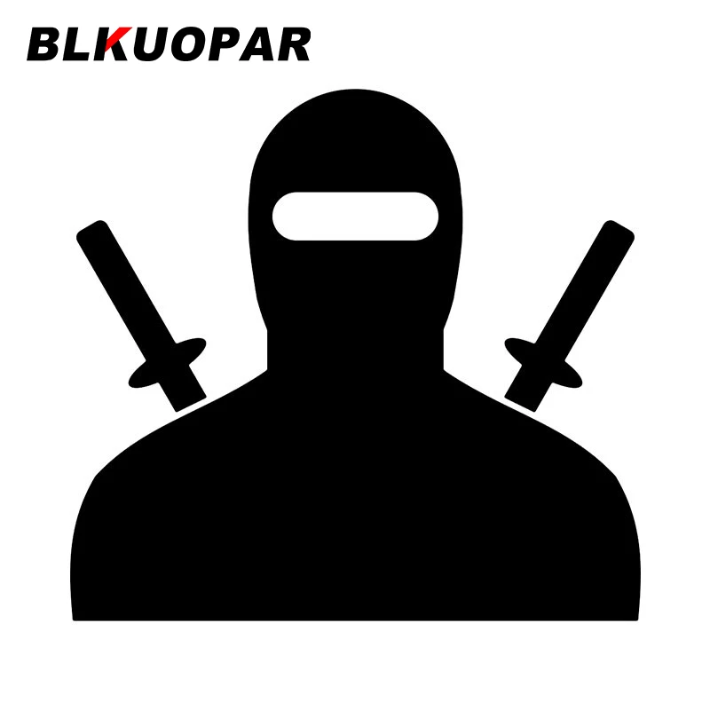 BLKUOPAR Ninja Funny Car Stickers Anime Personality Vinyl Decal Waterproof Scratch-Proof Trunk Decoration Caravan Car Goods