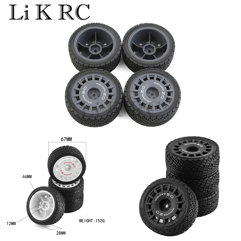 

4 шт. 67 мм пластиковые колесные обода резиновая шина универсальная для всех 1/10 RC ралли на дороге Гонки TAMIYA TT02 XV01 HSP 94123 HPI KYOSHO WL