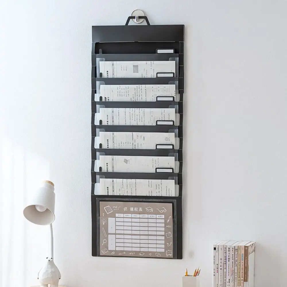 

Portable Wall Hanging File Organizers A4 Large Capacity Expanding File Folder Multi Layer With Handle Hanging Wall Document Bag