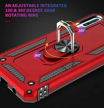 Silikonový kryt s kovovým kroužkem Armor pro Huawei P30 Pro P20 Lite Y5 Y6 Y7 Pro P Smart 2019 Honor 8A 10 Lite Nova 3e 4e 12 nejlepší prodej pouzdro Huawei Y6 - №3