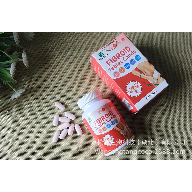 Fibrin tablets for female fertility, candy for female uterus detoxification pills, used for ovarian and uterine cleaning