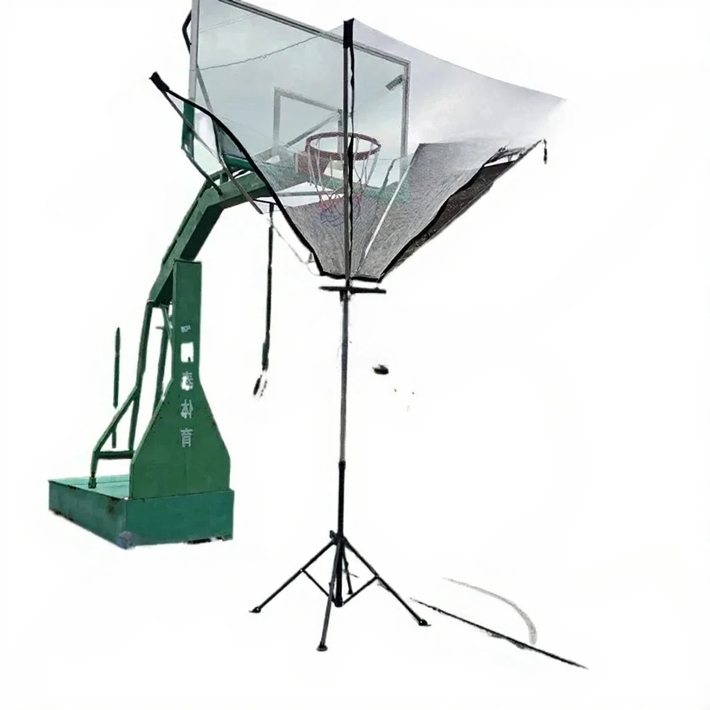Automatic Basketball Shooting Machine Tempered Glass Correctable Three-Point Assist Hand-Free Ball Handling Return Training